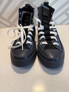 Converse Black High-Top Sneakers with White Laces